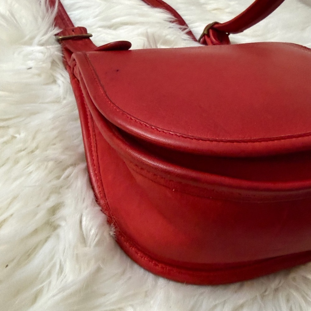 Vintage Coach Bonnie Cashin Pre-Creed / Metal Tag Saddle Bag # 9205 (Mocha) - Picture 6 of 11